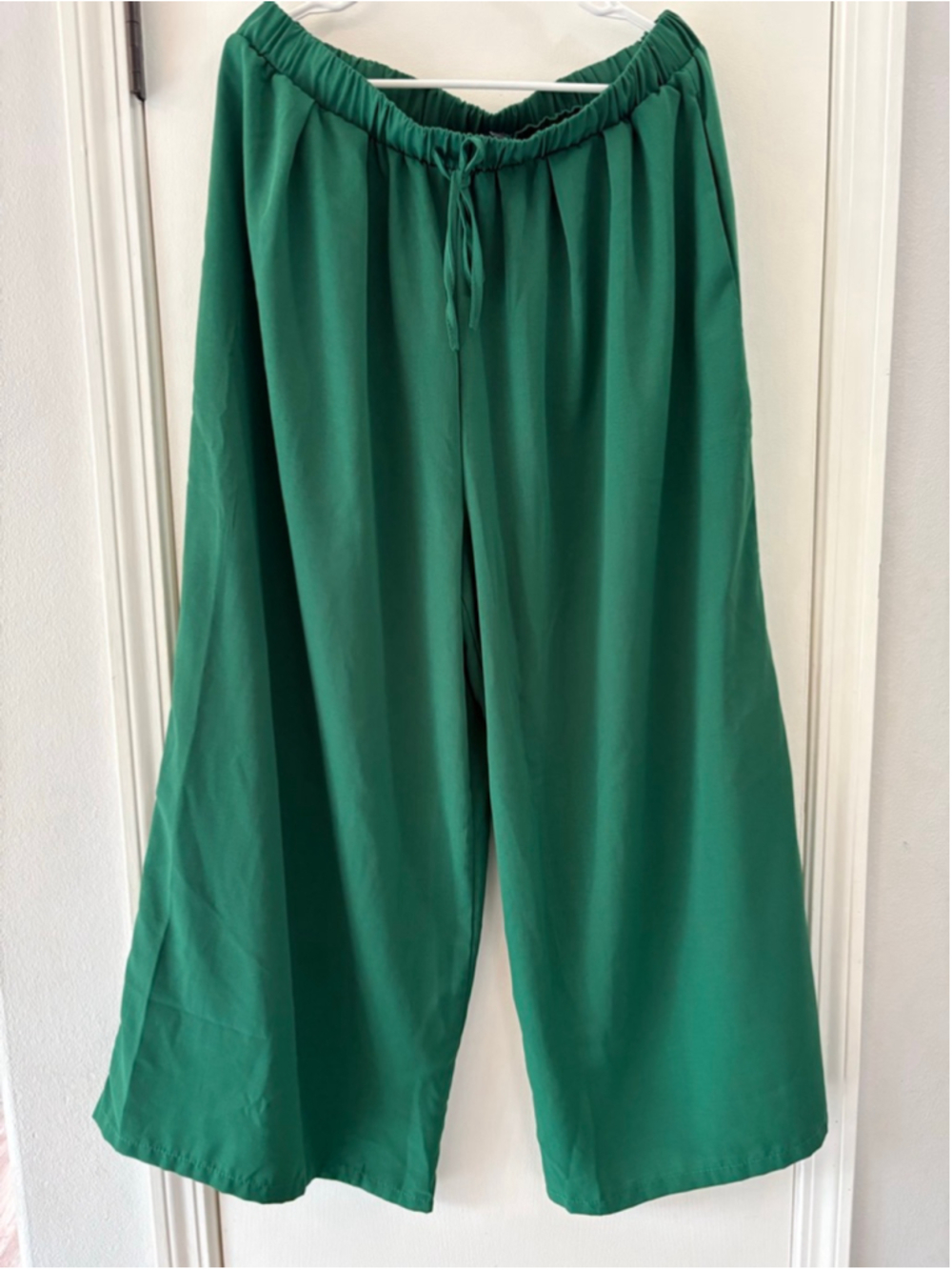 Women's CIDER Dark Green Wide Leg Pants 1X